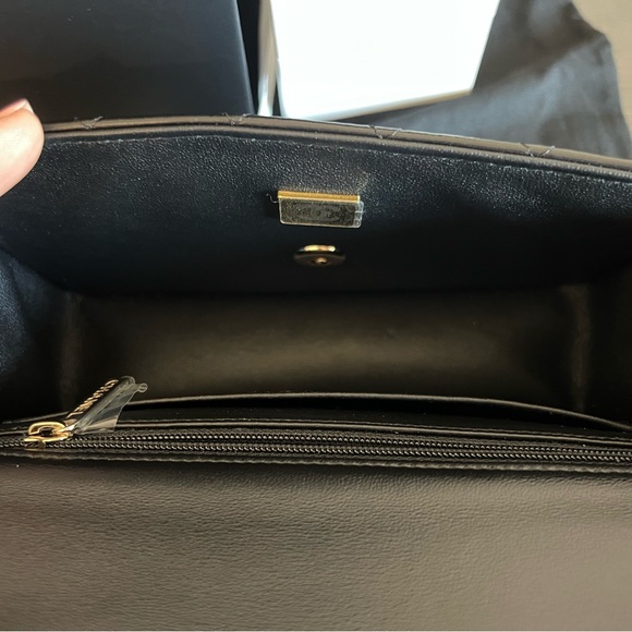 Chanel mini top handle black lambskin - Picture 10 of 11